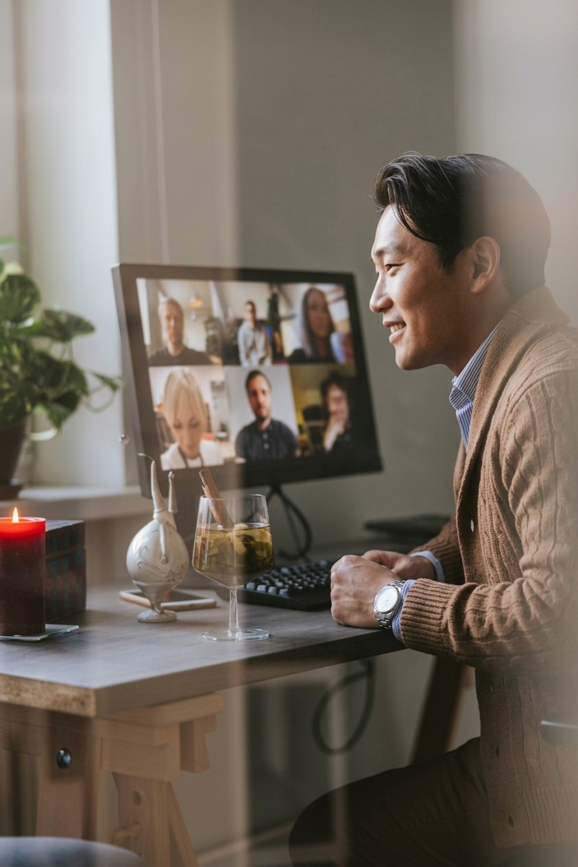 A remote engineering team collaborating on a cloud-based software architecture